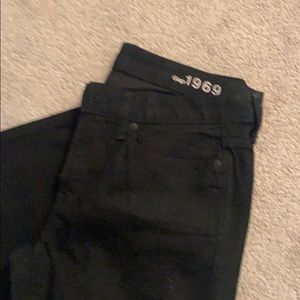 GAP Long and Lean Black Jeans